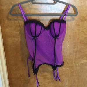 Victoria’s Secret Purple Lingerie w Black, Size M